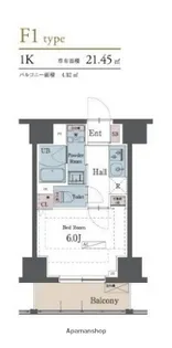 ラグゼナ横浜鶴見【9階】の間取り