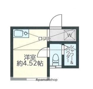 ポンデロッサ綱島西【2階】の間取り
