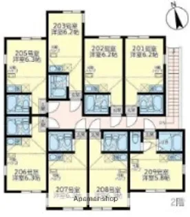 神奈川県川崎市川崎区田町2丁目【アパート】の間取り