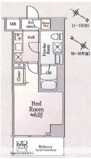 GENOVIA川崎ⅡSKYGARDEN【2階】の間取り