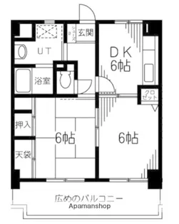 アクシスあざみ野【2階】の間取り