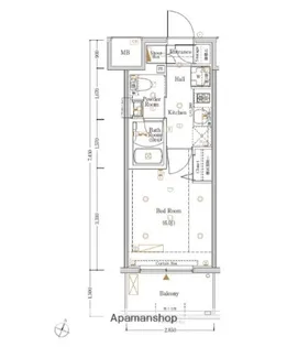 神奈川県横浜市西区伊勢町3丁目【マンション】の間取り