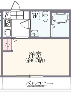 神奈川県横浜市青葉区青葉台1丁目【アパート】の間取り