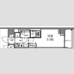 SーRESIDENCE横濱吉野町【10階】の間取り
