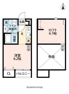 シンフォニア座間【1階】の間取り