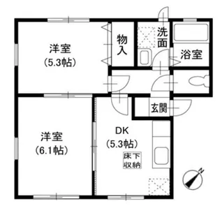 コーポ川名【1階】の間取り