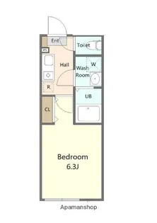 ガルネリ鶴ヶ峰【3階】の間取り