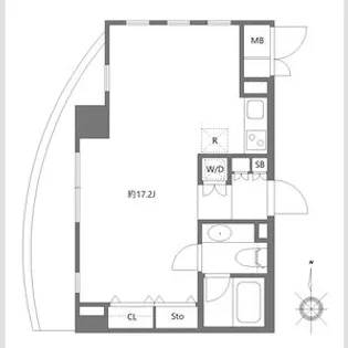 エムジー目黒駅前【12階】の間取り