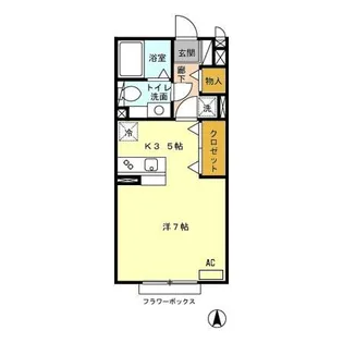 ジュネス・ドミール【2階】の間取り