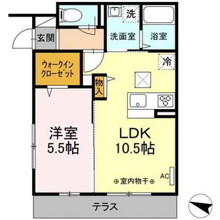 スプリングヒルズ【1階】の間取り