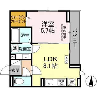 D PAINA 宿河原7【3階】の間取り