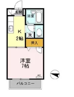 エーデルハイム Ⅱ【2階】の間取り
