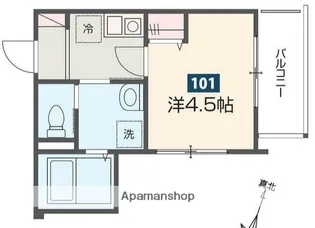 MELDIA相武台前Ⅱ【1階】の間取り