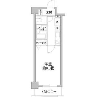 カスタリア野毛山【3階】の間取り