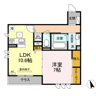 パラカント【1階】の間取り