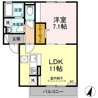 プランドールAI【1階】の間取り
