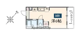 MELDIA番田【1階】の間取り