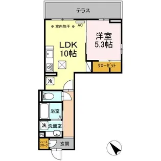 コルマール【1階】の間取り