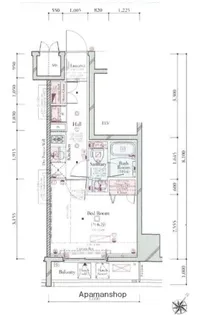 コンシェリア川崎マスターズヴィラ【7階】の間取り