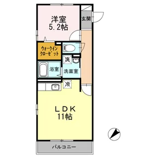 半夏生(ハンゲショウ)【2階】の間取り