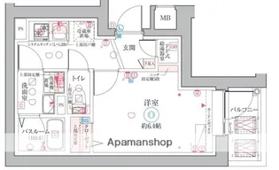 クレヴィスタ阪東橋【4階】の間取り