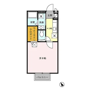 グリーンハウスA【1階】の間取り