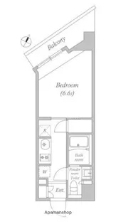 ラクレイス横濱関内【3階】の間取り