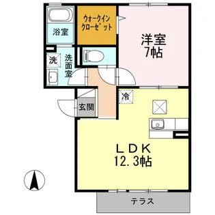 コンフィデンテⅡ【1階】の間取り