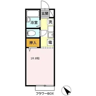 たかおか荘【2階】の間取り