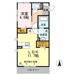ファインフレッサ【2階】の間取り