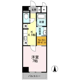 セレース川崎大師【6階】の間取り