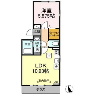 フルーレ47【1階】の間取り