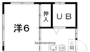 たちばなコーポ【2階】の間取り