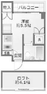 ノーブルコート子安【4階】の間取り