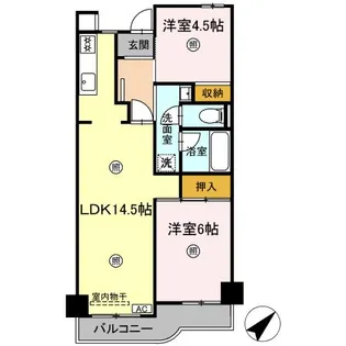 パールマンション【4階】の間取り