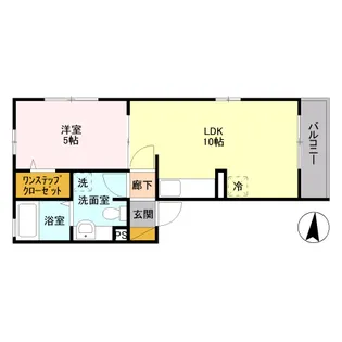 ヴェリナ旭町【3階】の間取り