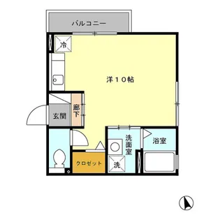 ベローナ モレ【1階】の間取り