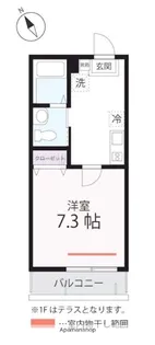 ハーミットクラブハウス横浜南軽井沢【2階】の間取り