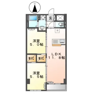 キーファ【5階】の間取り