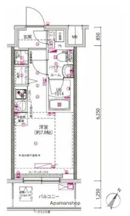 クラリッサ横浜シエル【4階】の間取り