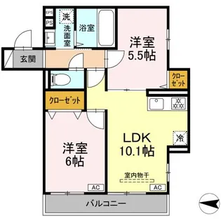 カルディア新綱島【2階】の間取り