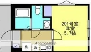 ハレ アラワイ【2階】の間取り