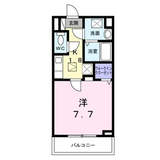 エアフォルク三ツ沢【1階】の間取り