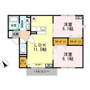 ルミエール【2階】の間取り