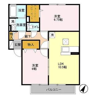 ラディアント【1階】の間取り