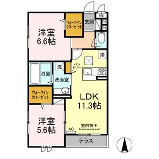 ビアンカ日吉Ⅲ【1階】の間取り
