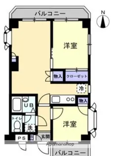 セザール富岡【1階】の間取り