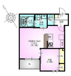 REGALEST 藤沢【1階】の間取り