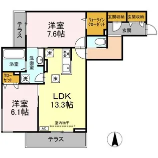 GRAND VERDE【1階】の間取り