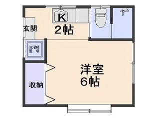MICHISHITA APARTMENT【2階】の間取り